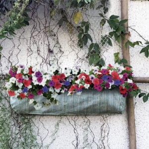 TheWildCat Light Forest Vertical Hanger Geotextile Planter for Herbs, Flowers & Succulents with Jute Rope 34" x 7"