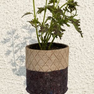 Geotextile Pot with Jute Herring Sizes from 6" to 12"|TWCH41