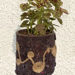 Geotextile Pot with Jute Spiral Sizes from 6" to 12"|TWCJ03