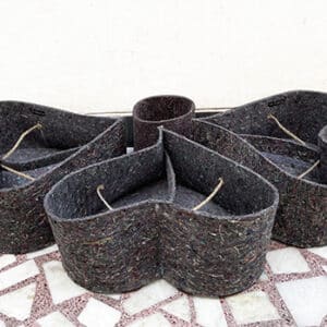 Geotextile Heart Landscaping Planter (Set of 4 pots)